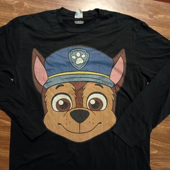 PAW PATROL CHASE LS T-SHIRT - Large // Cute Dog Puppy Cartoon Pet Tee Shirt - Picture 3 of 7